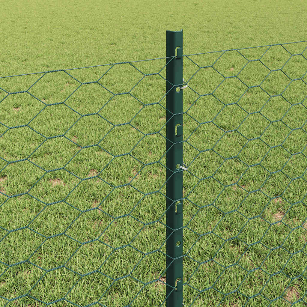 Fence with Post Green