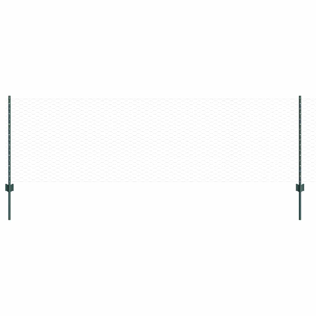 Fence with Post Green