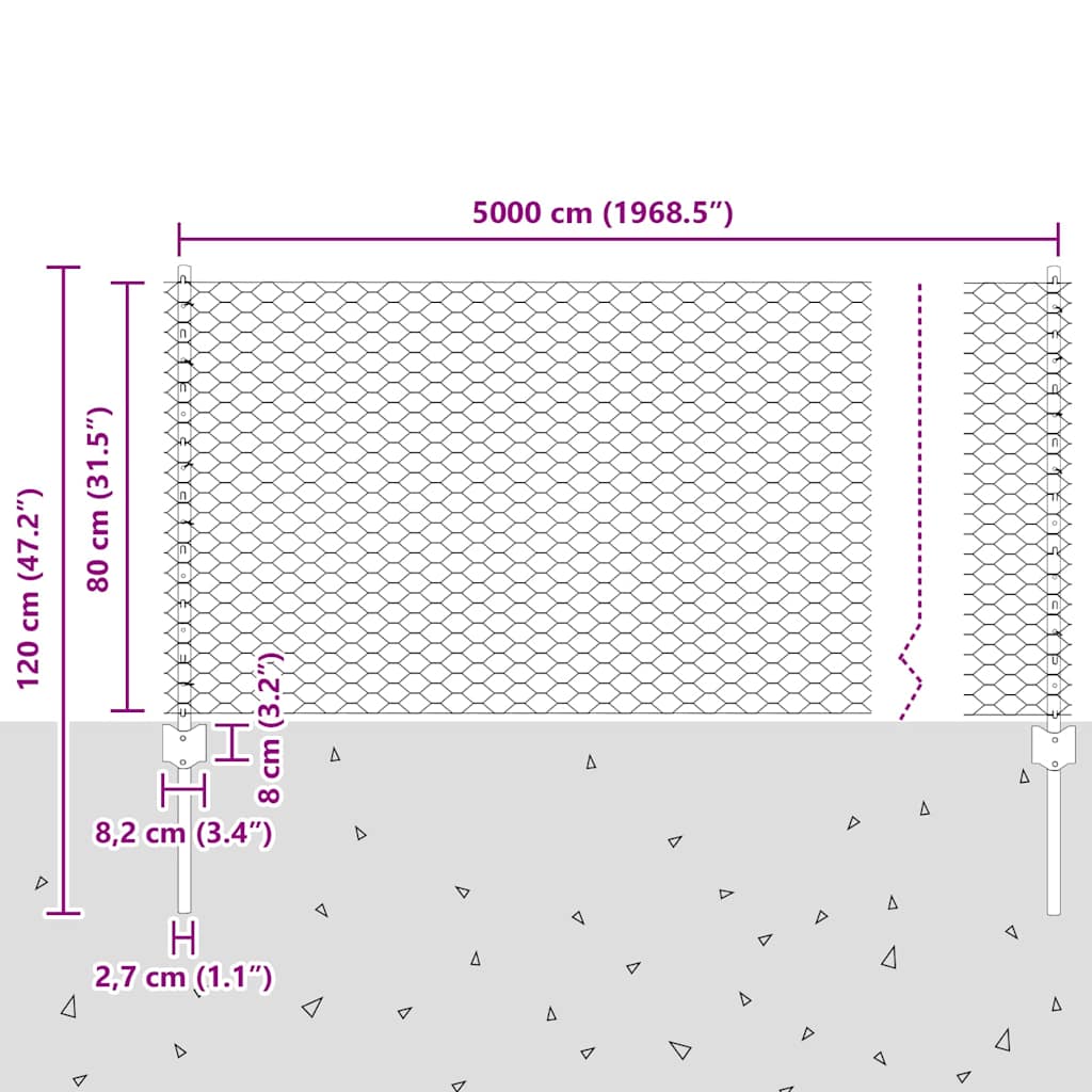 Fence with Post Green