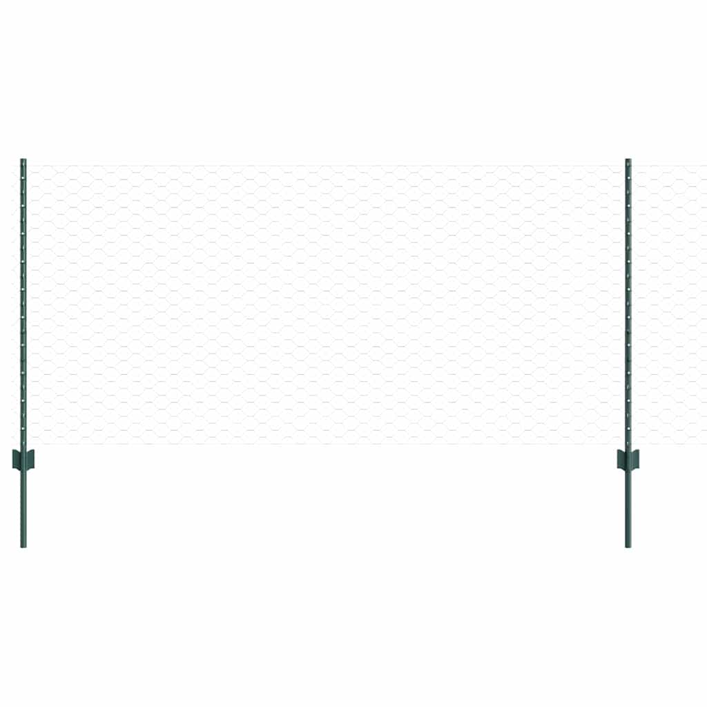 Fence with Post Green