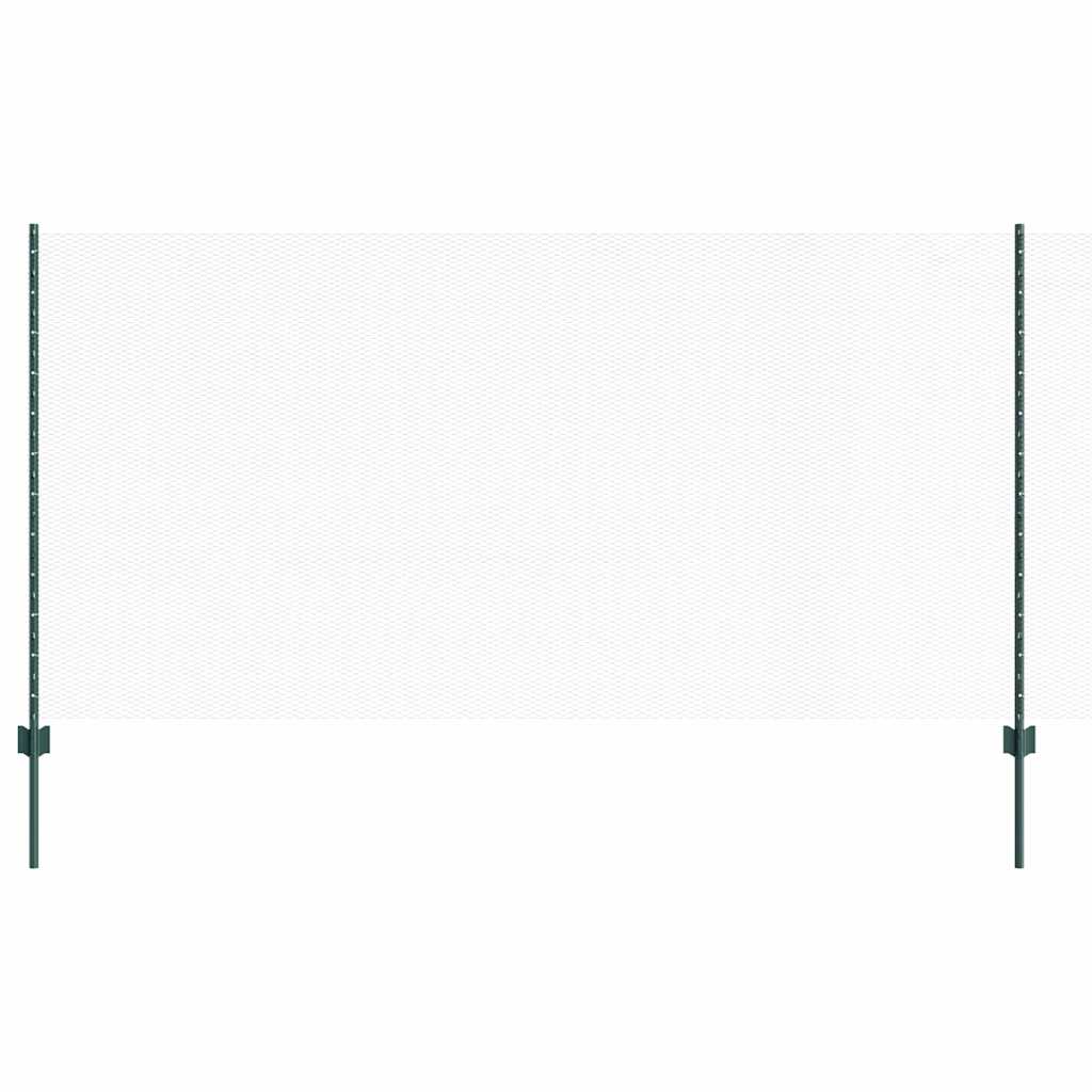 Welded Wire Fence 50 x 1.2 m (W x H) PVC-Coated Steel Green