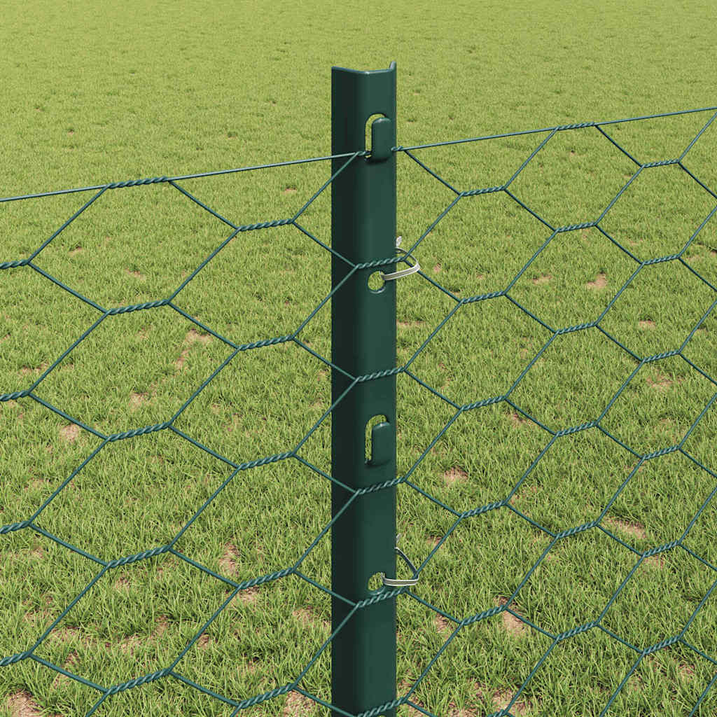 Fence with Post Green