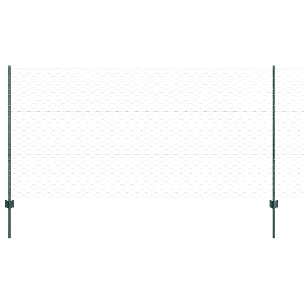 Fence with Post Green