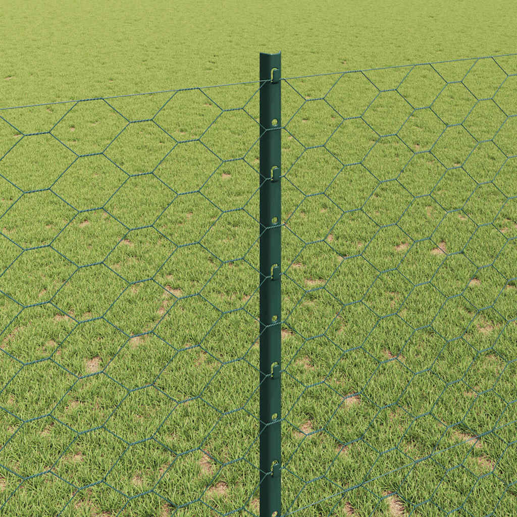 Fence with Post Green