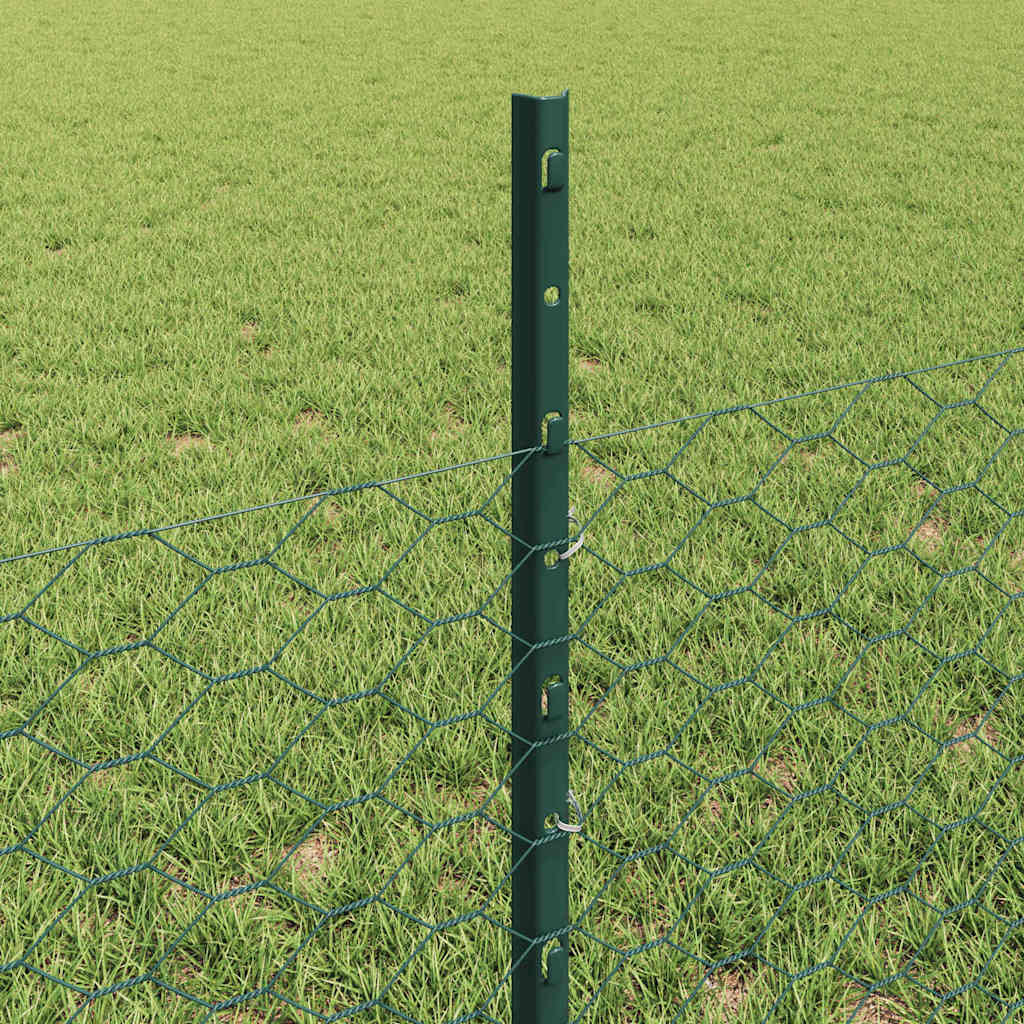 Fence with Post Green