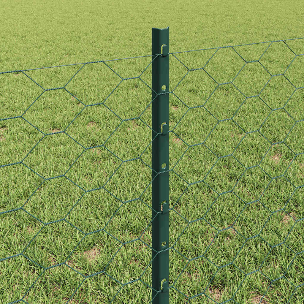 Fence with Post Green
