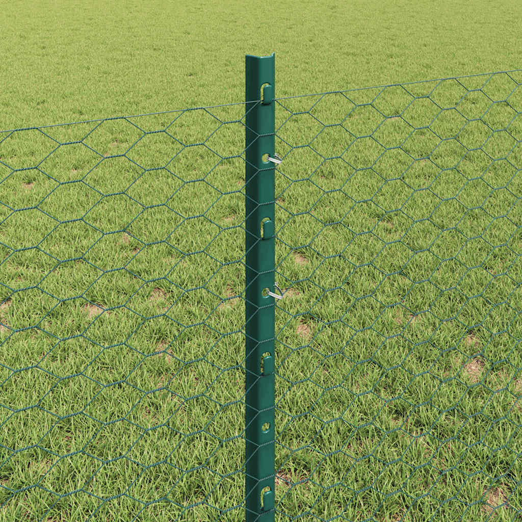Fence with Post Green