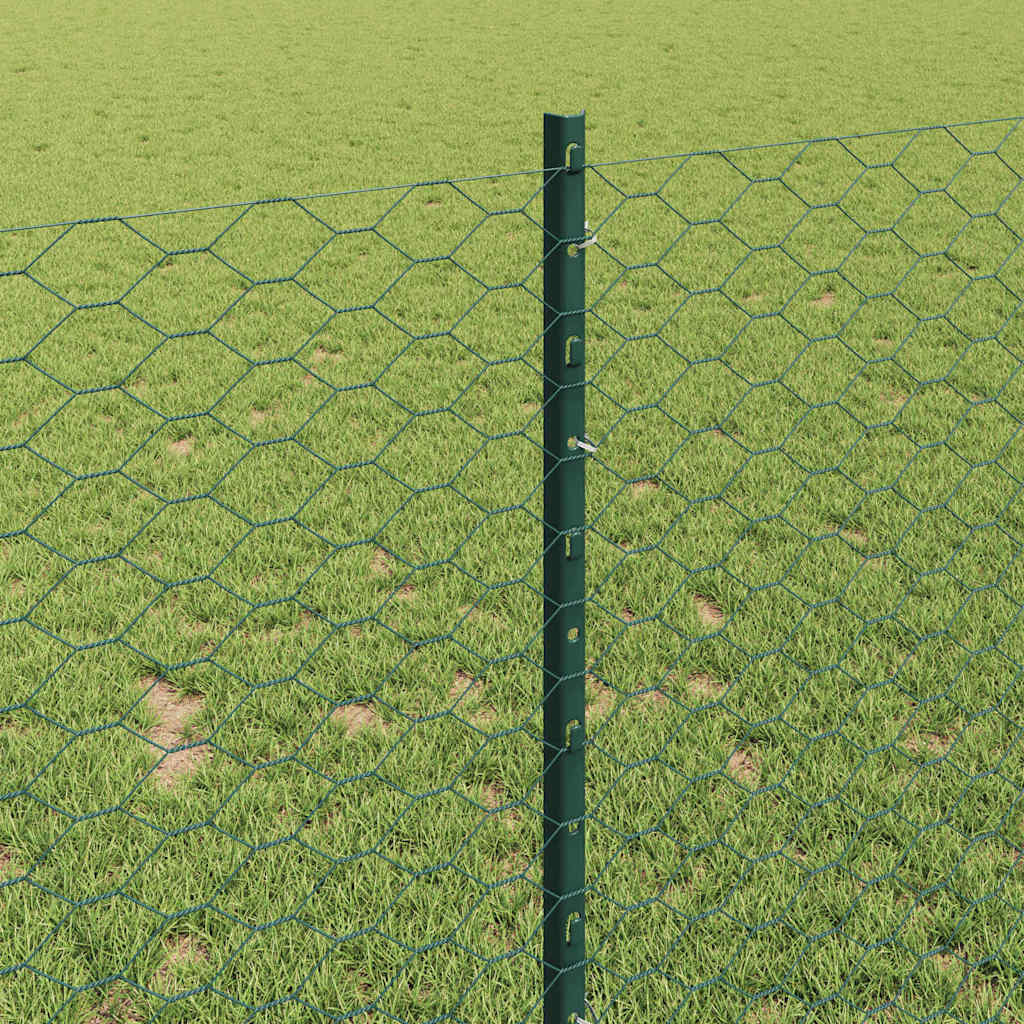 Fence with Post Green