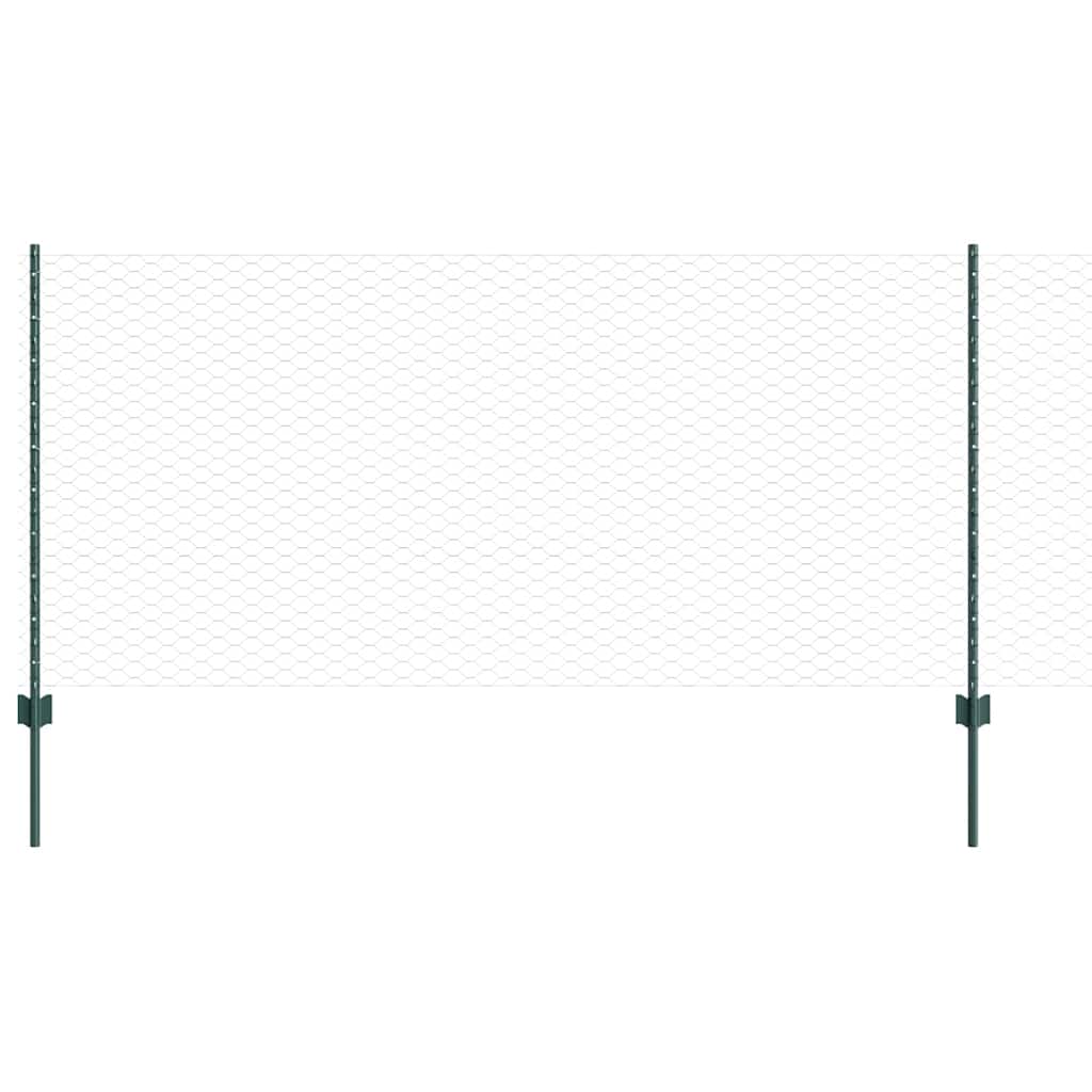 Fence with Post Green