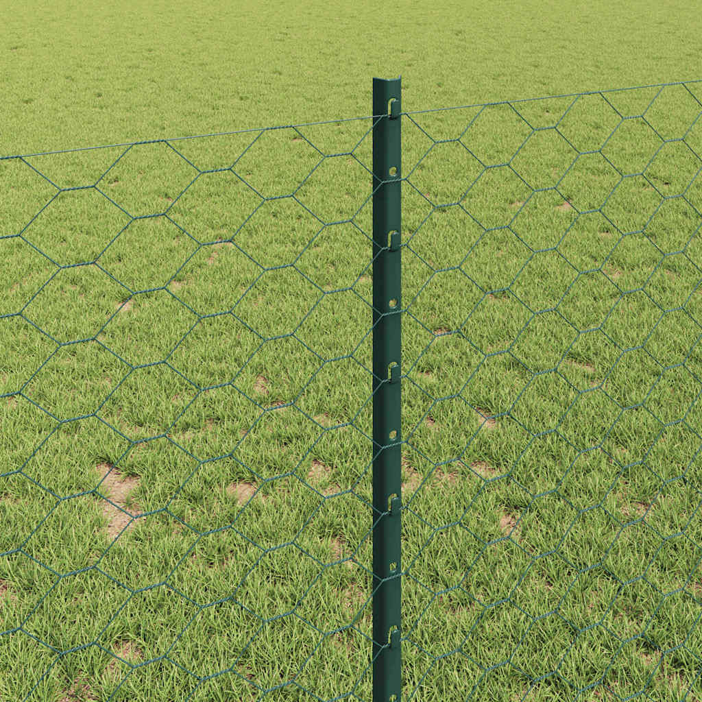 Fence with Post Green