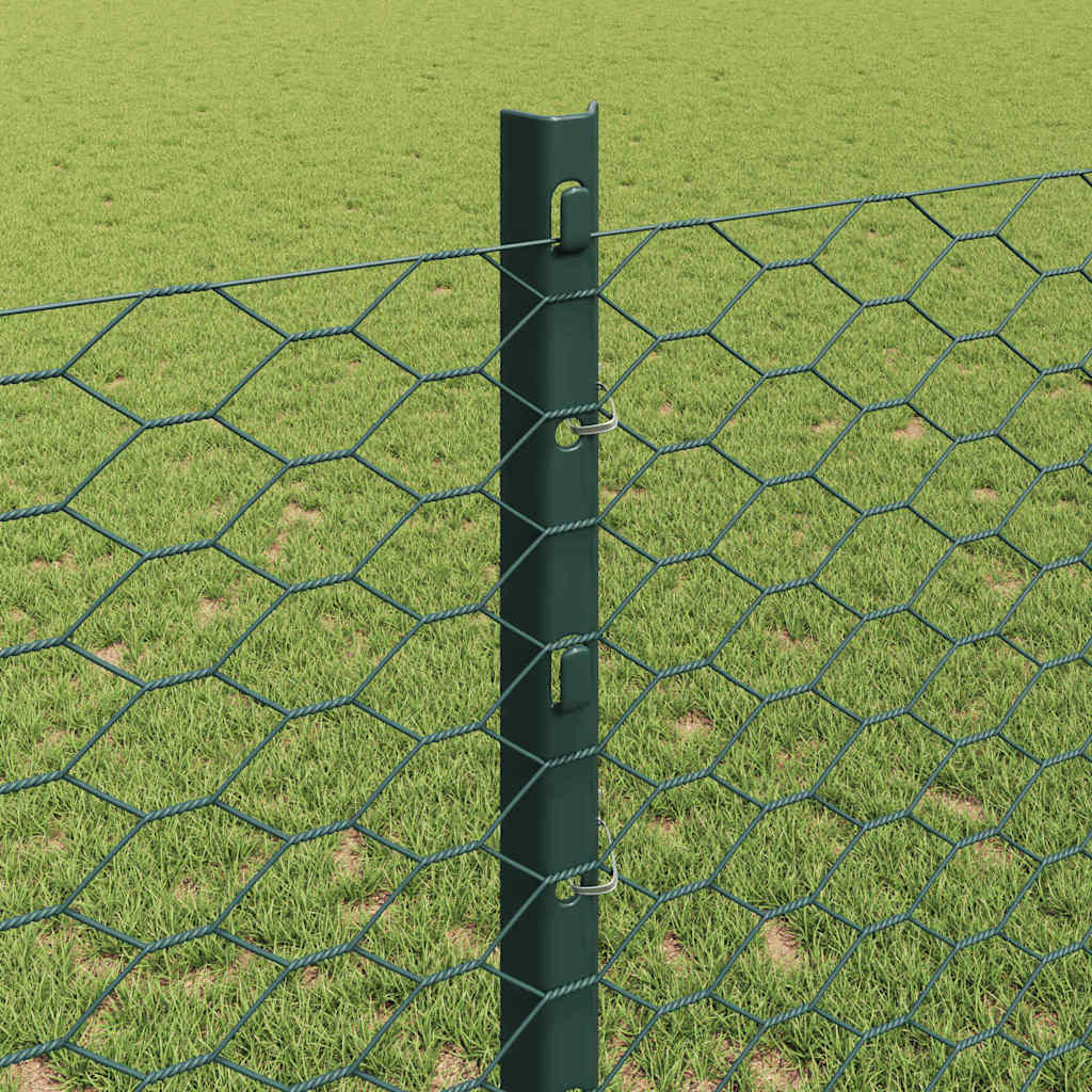 Fence with Post Green