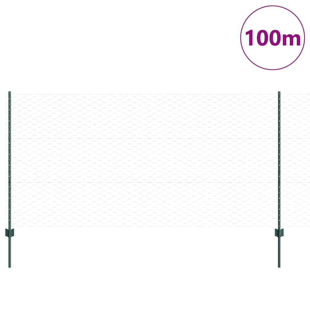 Fence with Post Green
