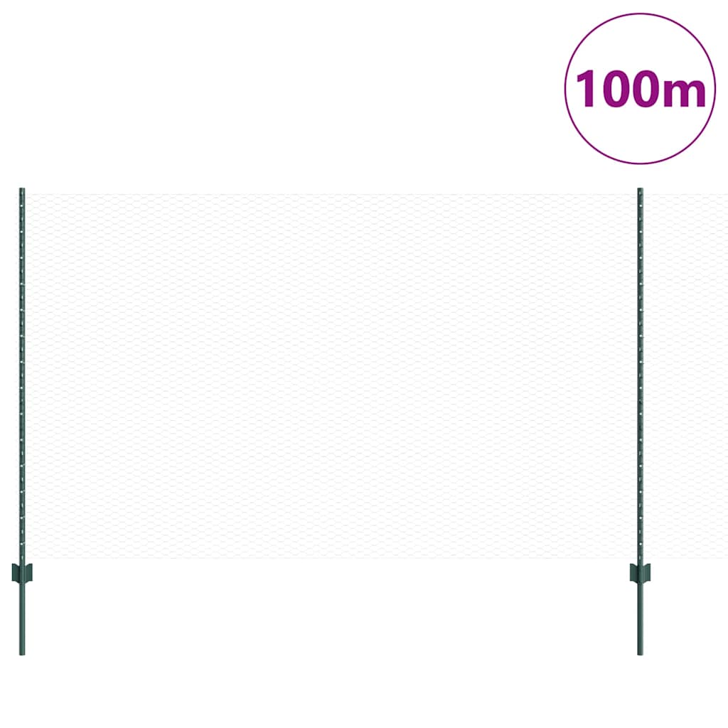 Fence with Post Green