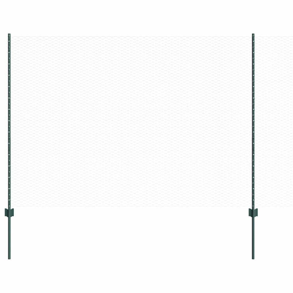 Fence with Post Green