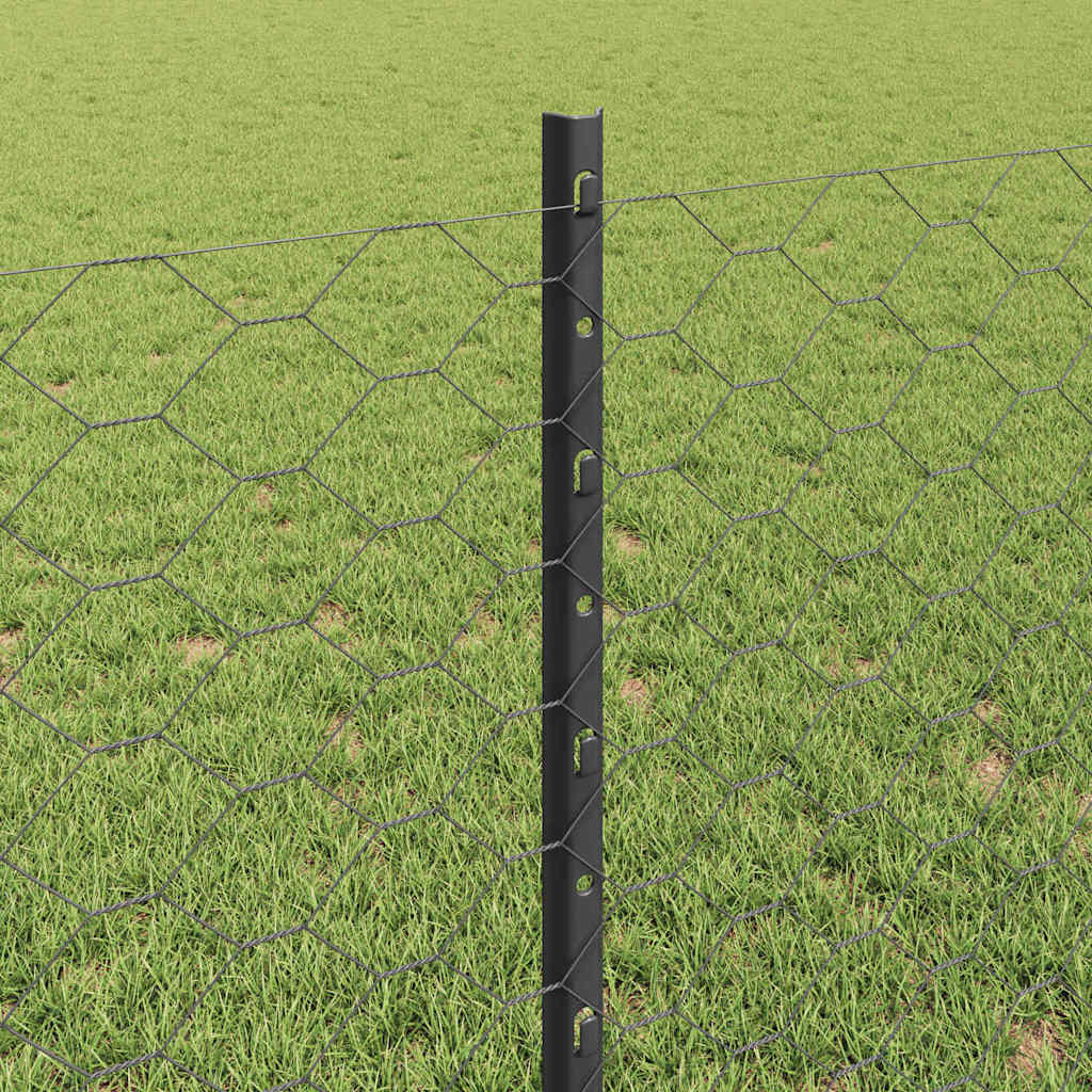 Fence with Post Grey
