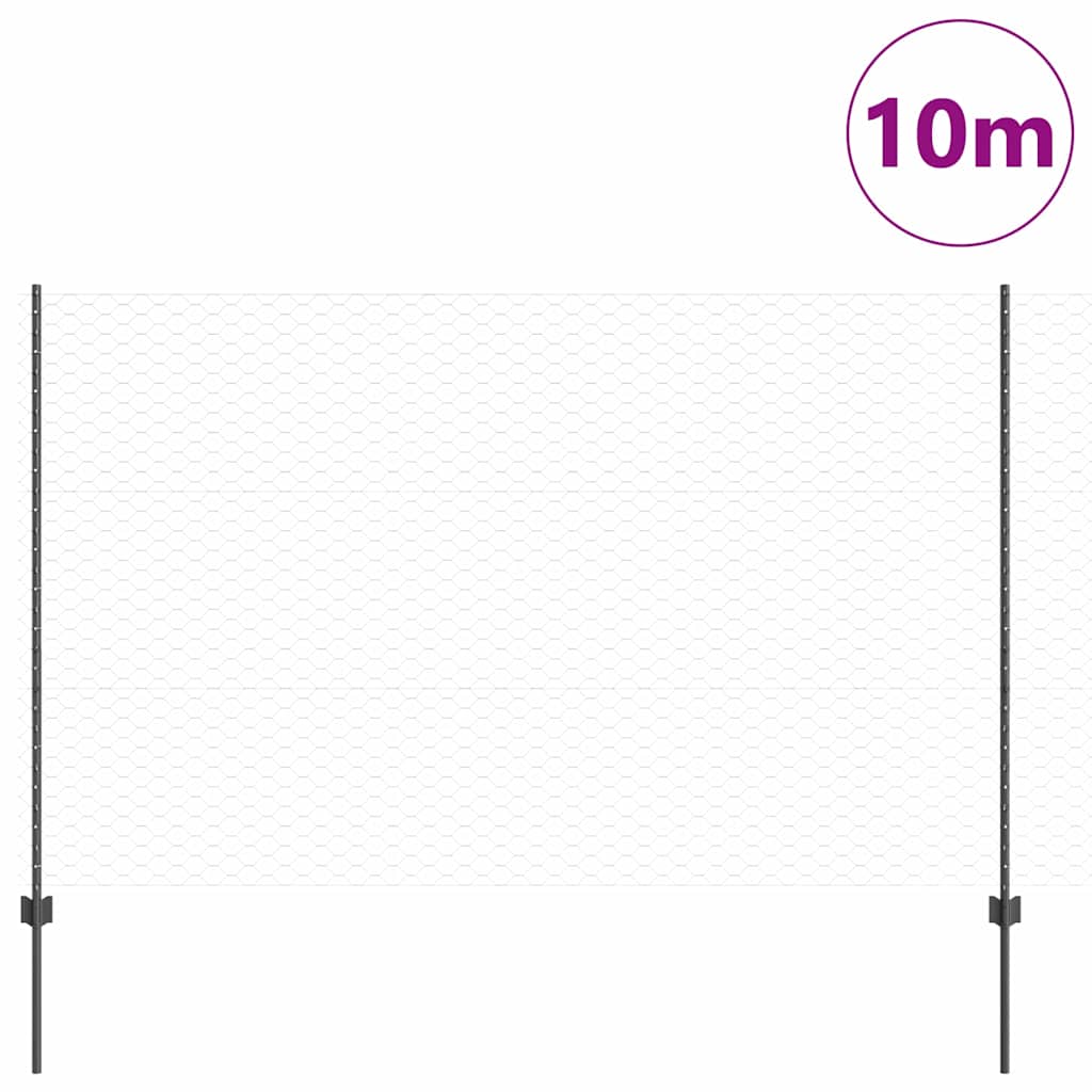 Fence with Post Grey