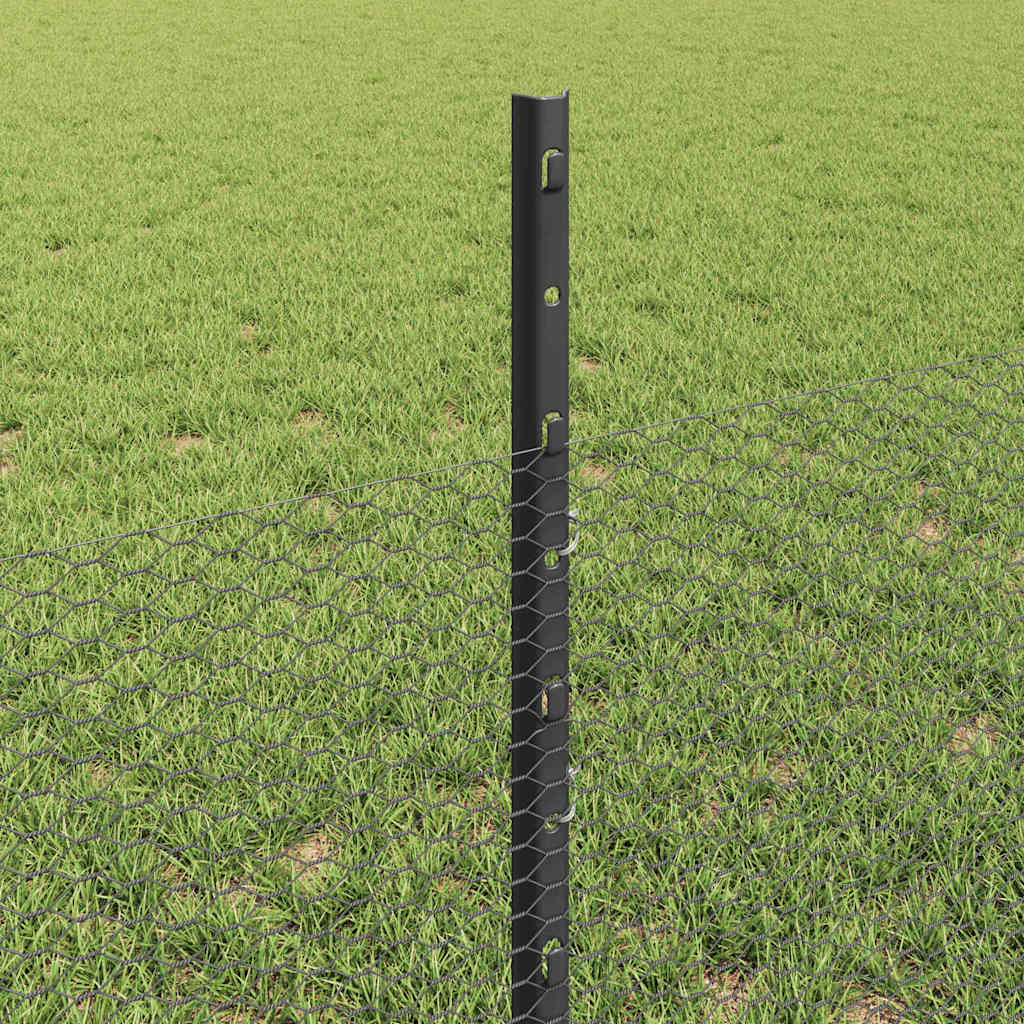 Fence with Post Grey