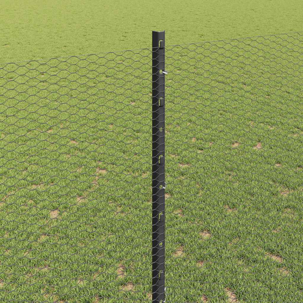 Fence with Post Grey