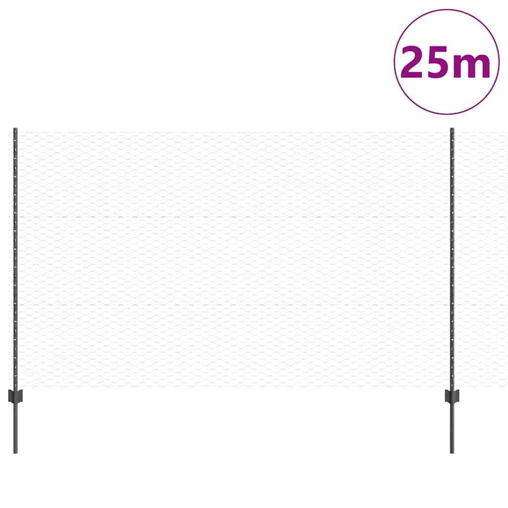 Fence with Post Grey