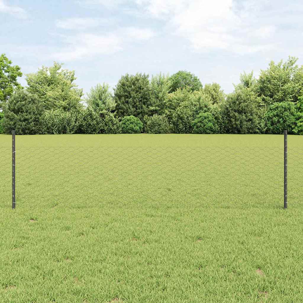 Fence with Post Grey