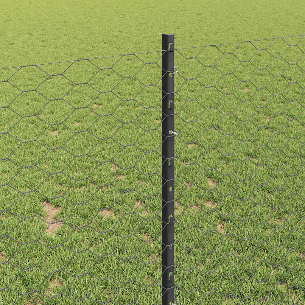 Fence with Post Grey