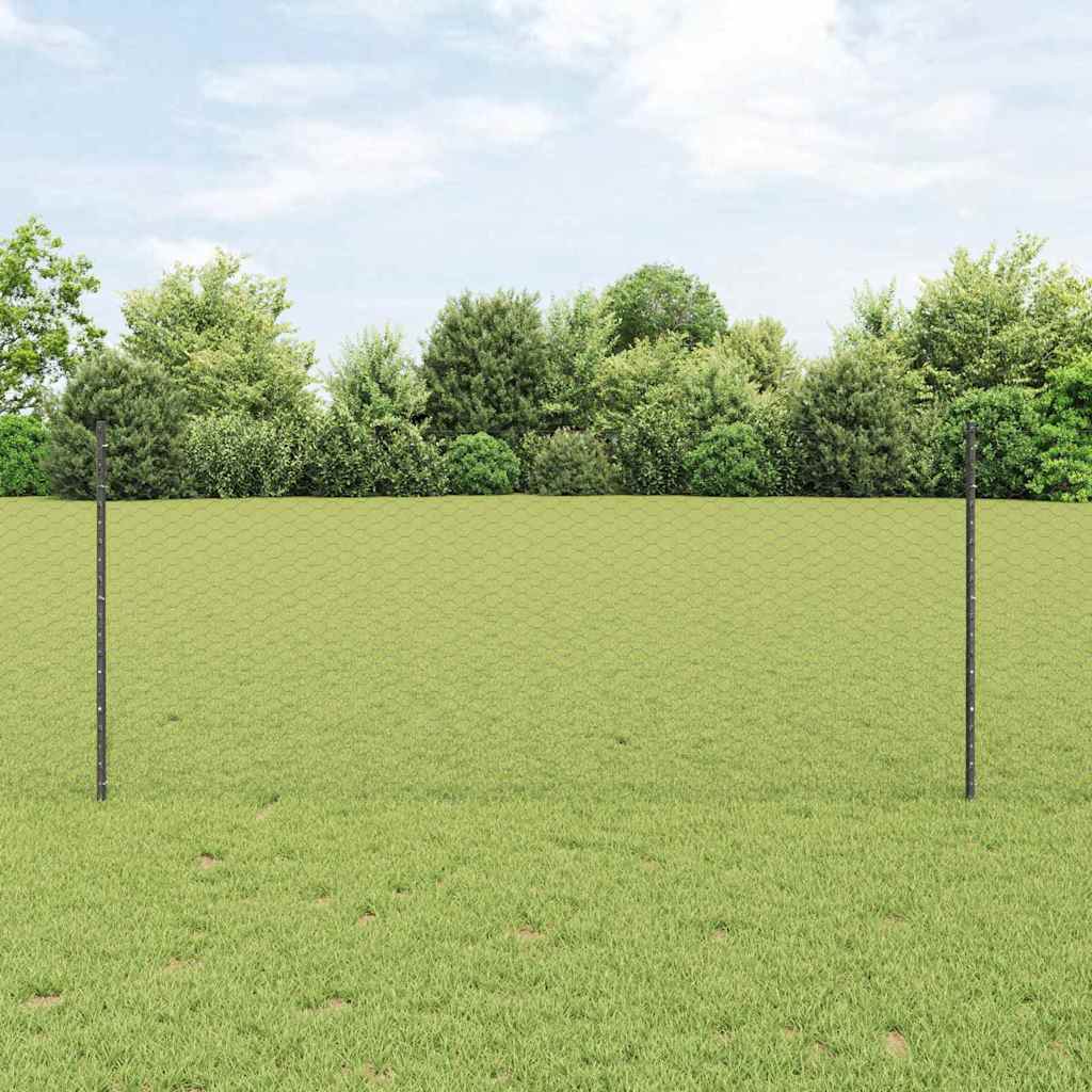 Fence with Post Grey