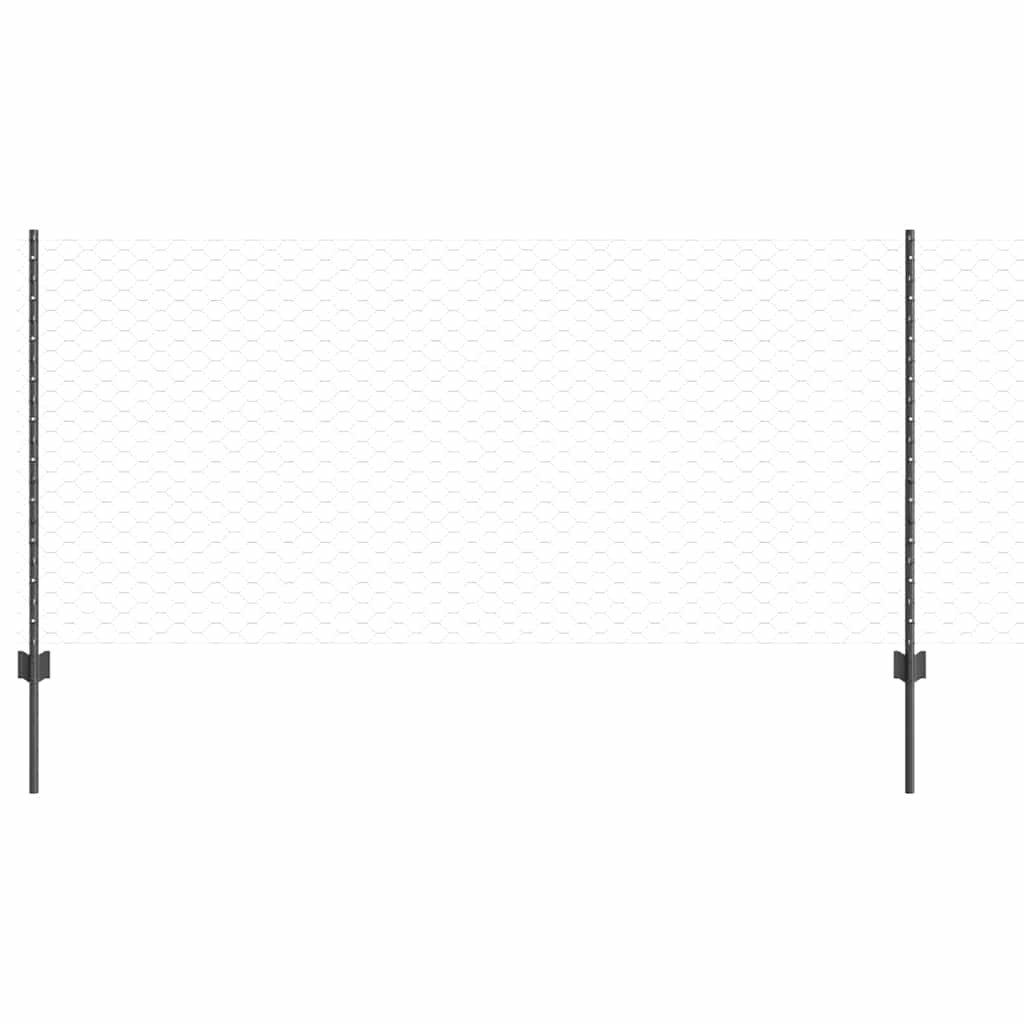 Fence with Post Grey