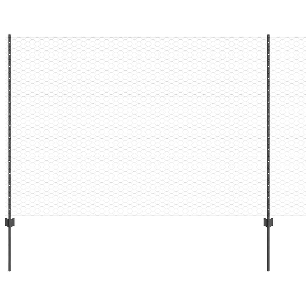 Fence with Post Grey