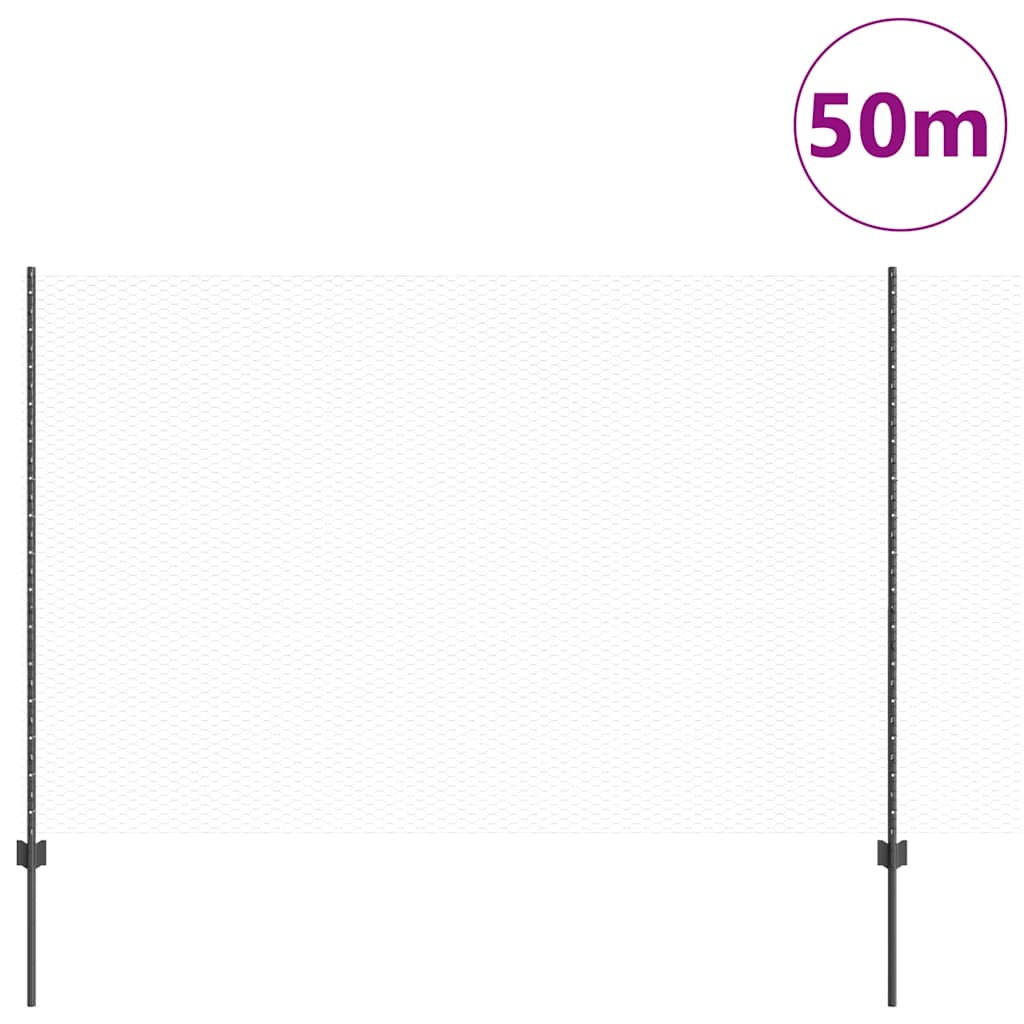 Fence with Post Grey