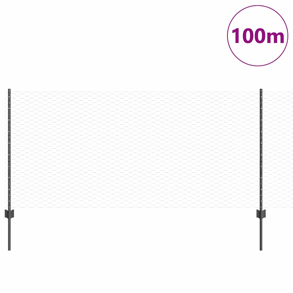 Fence with Post Grey