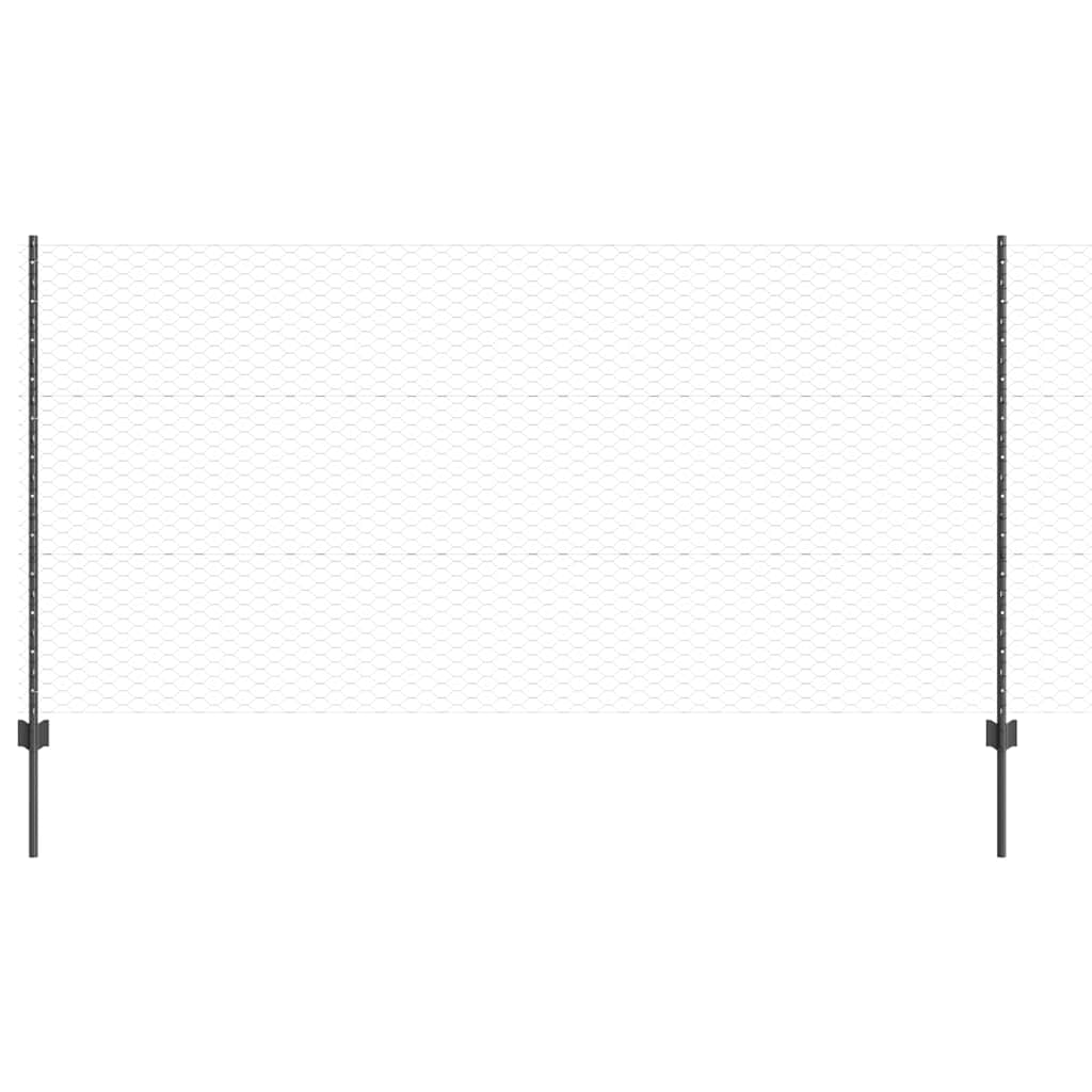 Fence with Post Grey