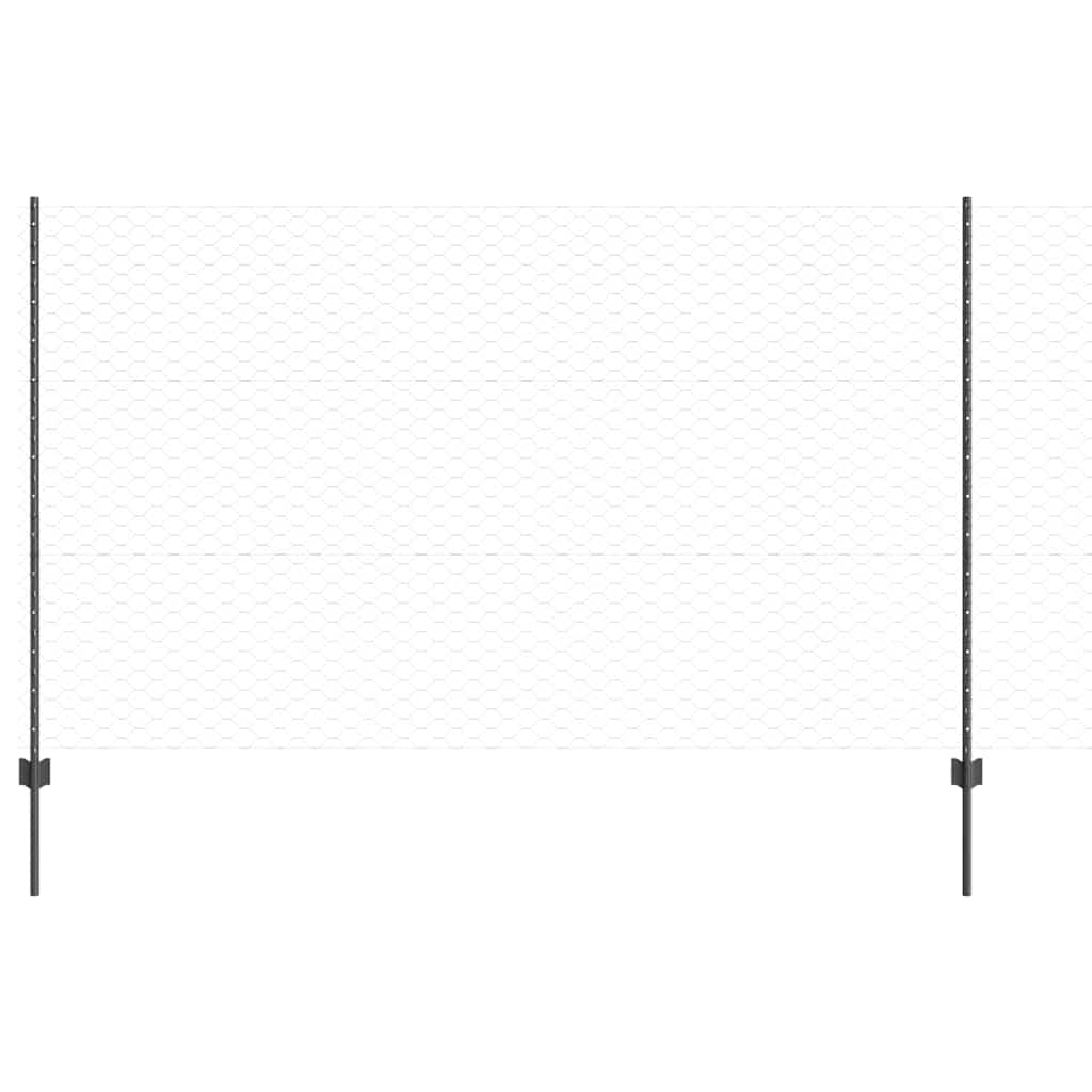 Fence with Post Grey