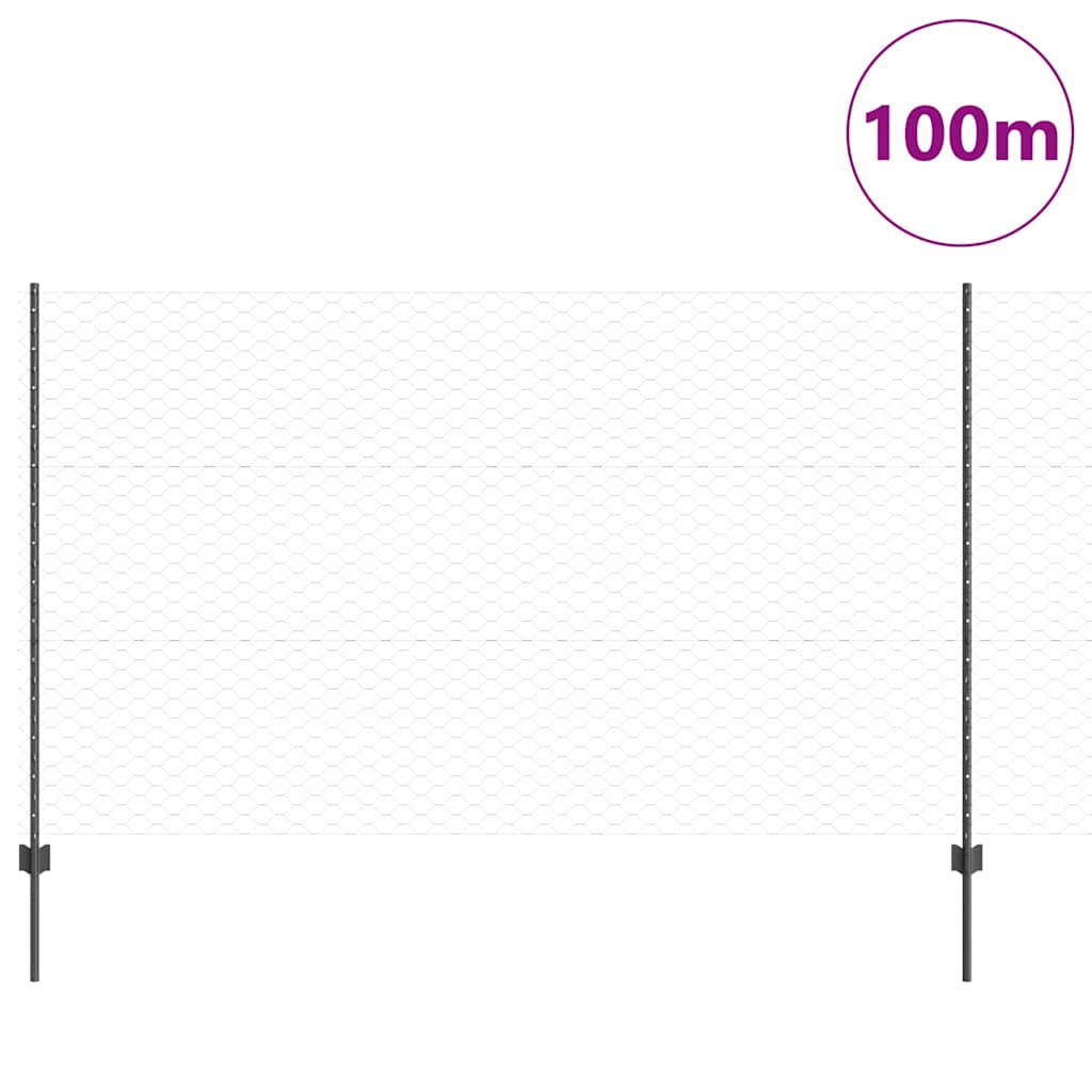 Fence with Post Grey