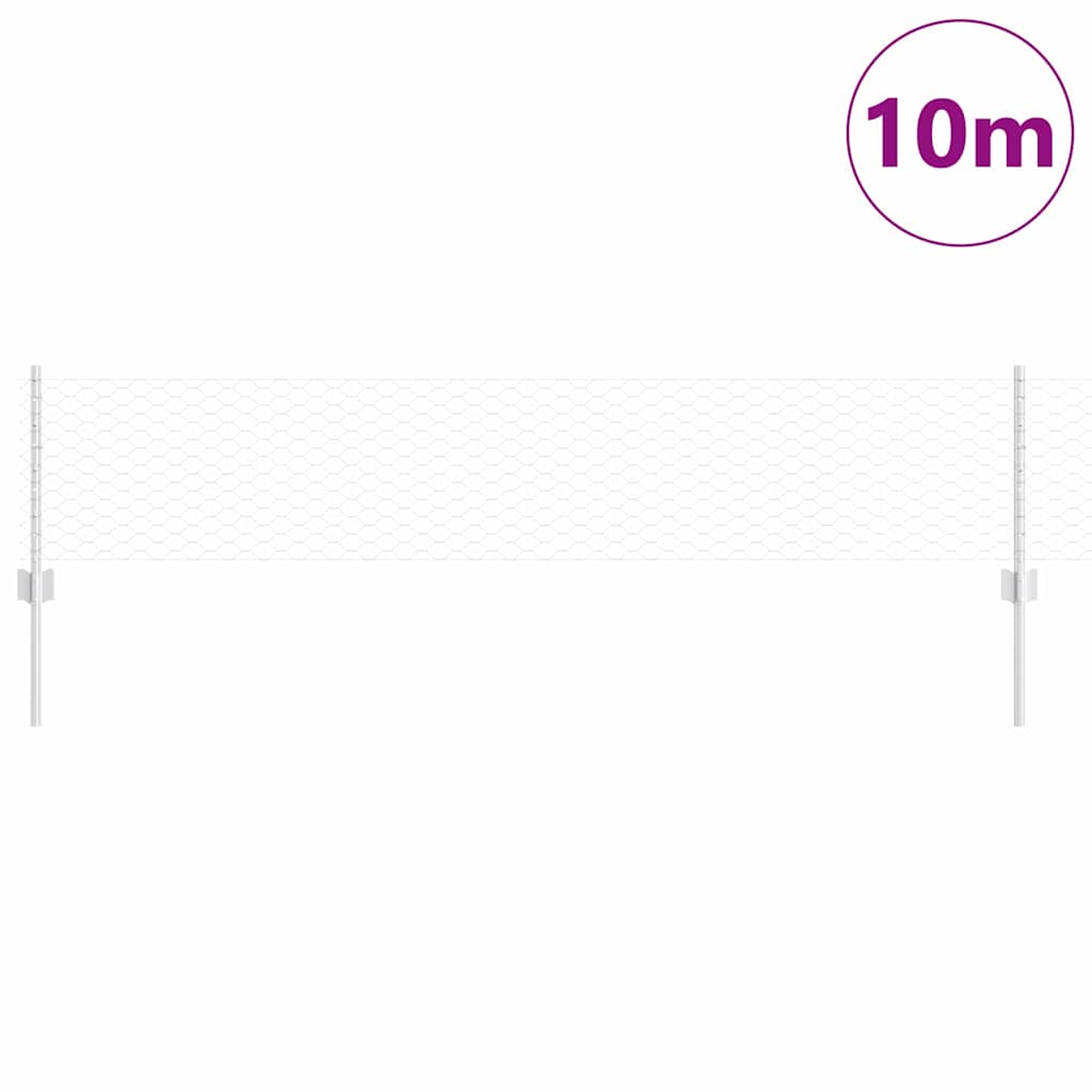 Welded Wire Fence 10 x 0.4 m (W x H) Hot-Dip Galvanised Steel