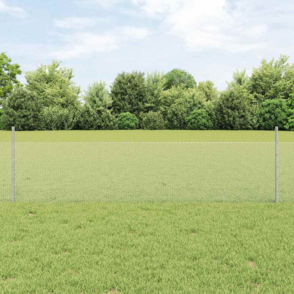 Fence with Post Silver