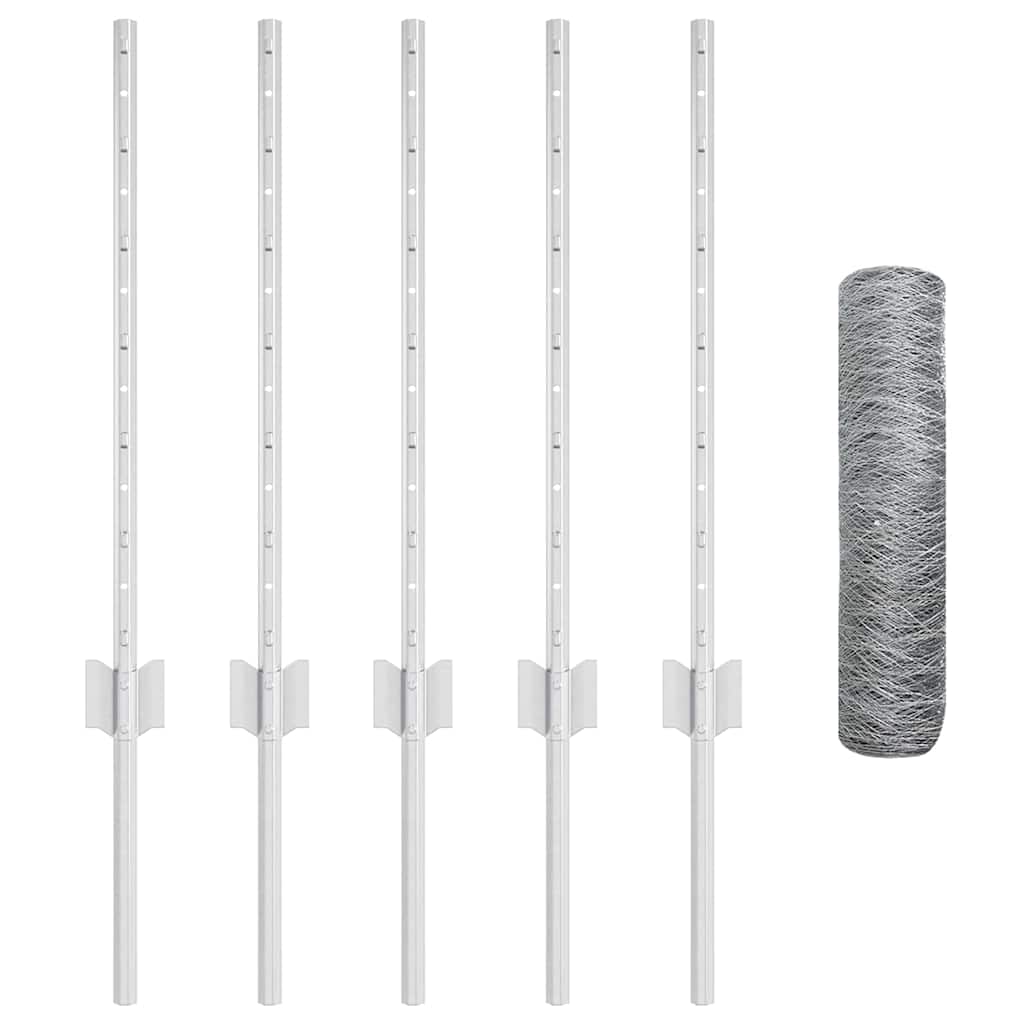 Welded Wire Fence 10 x 0.5 m (W x H) Hot-Dip Galvanised Steel