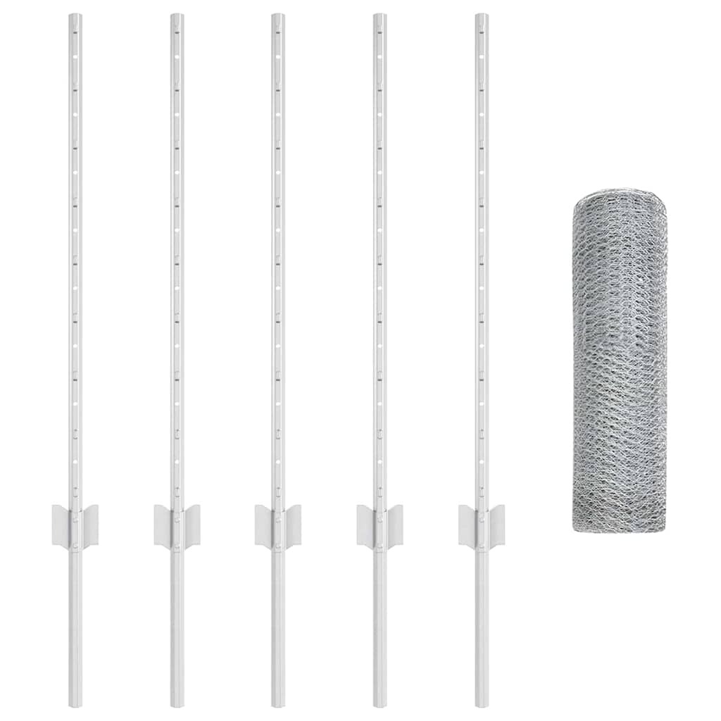 Welded Wire Fence 10 x 0.8 m (W x H) Hot-Dip Galvanised Steel