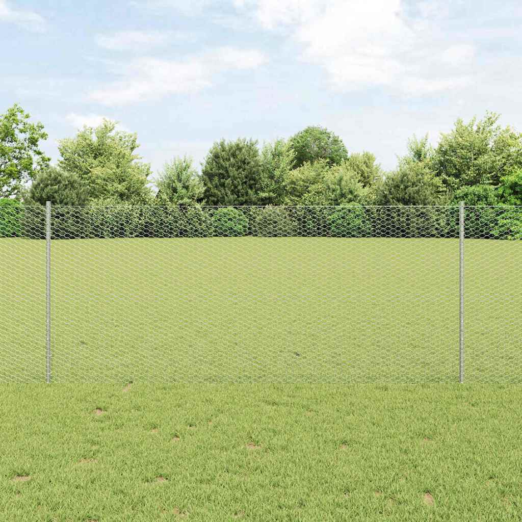 Welded Wire Fence 10 x 1 m (W x H) Hot-Dip Galvanised Steel
