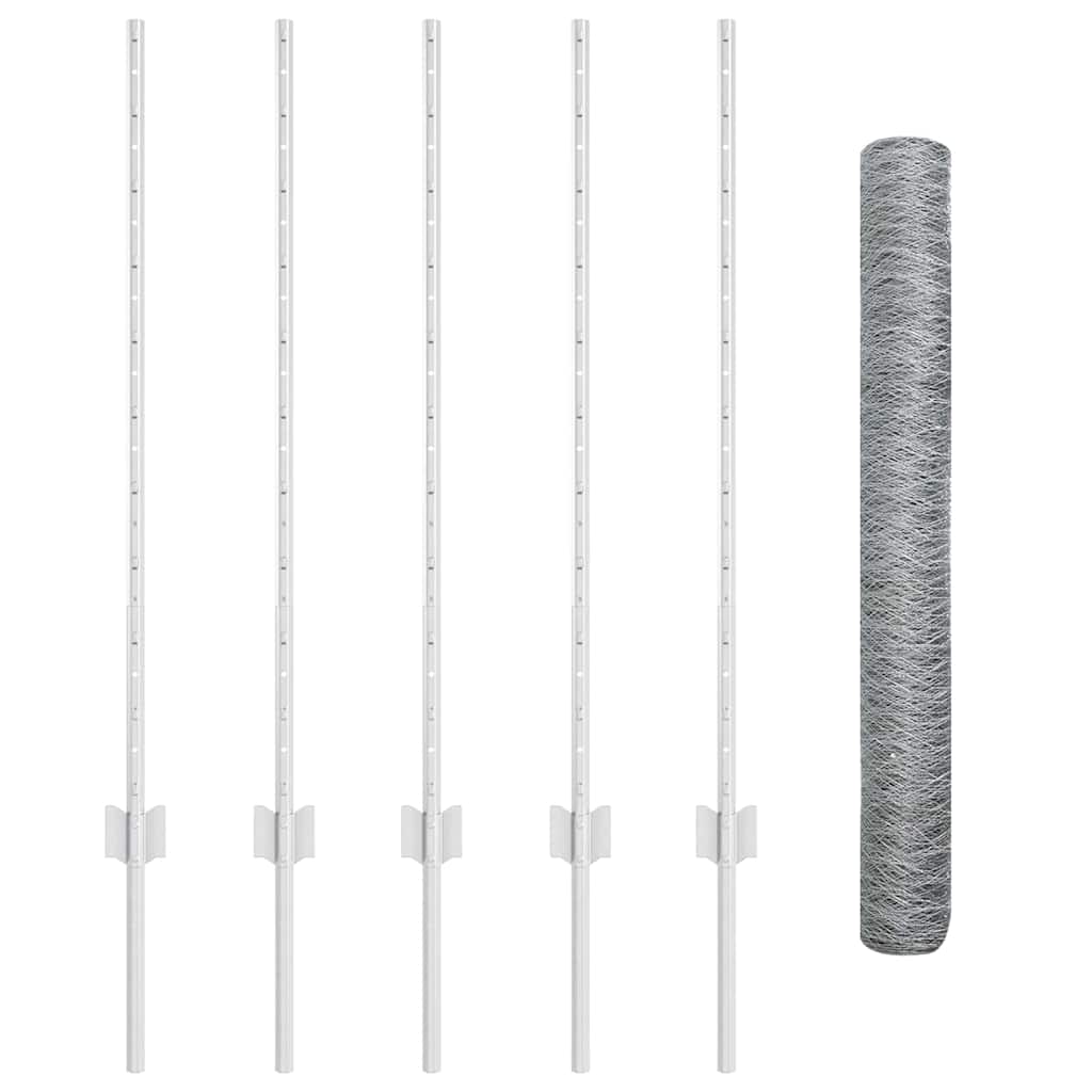 Welded Wire Fence 10 x 1 m (W x H) Hot-Dip Galvanised Steel