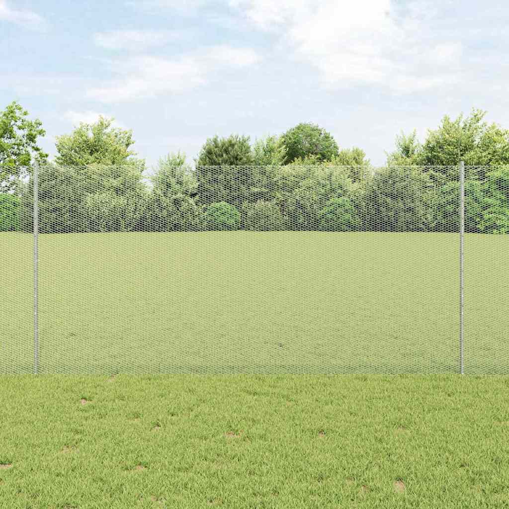 Fence with Post Silver