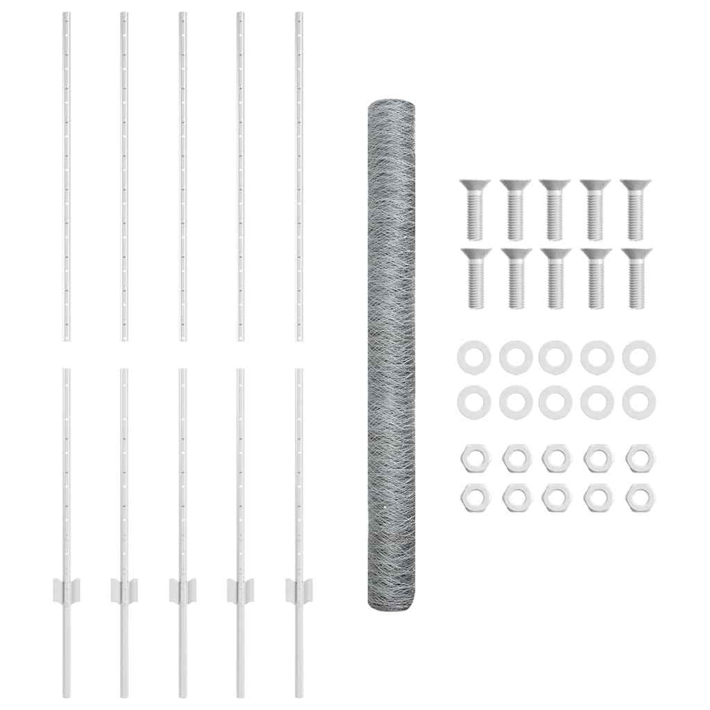 Welded Wire Fence 10 x 1.4 m (W x H) Hot-Dip Galvanised Steel
