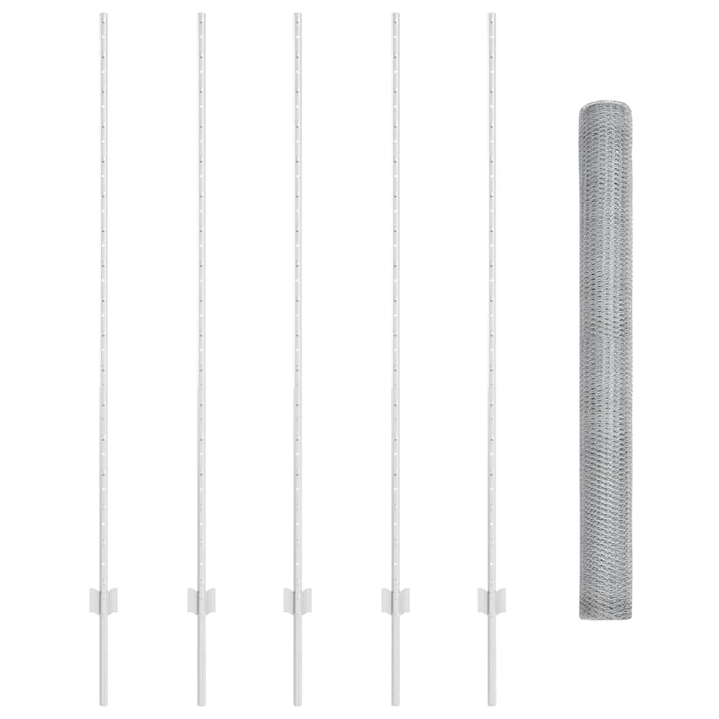 Welded Wire Fence 10 x 1.6 m (W x H) Hot-Dip Galvanised Steel