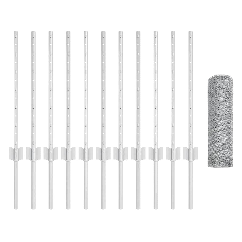 Welded Wire Fence 25 x 0.6 m (W x H) Hot-Dip Galvanised Steel