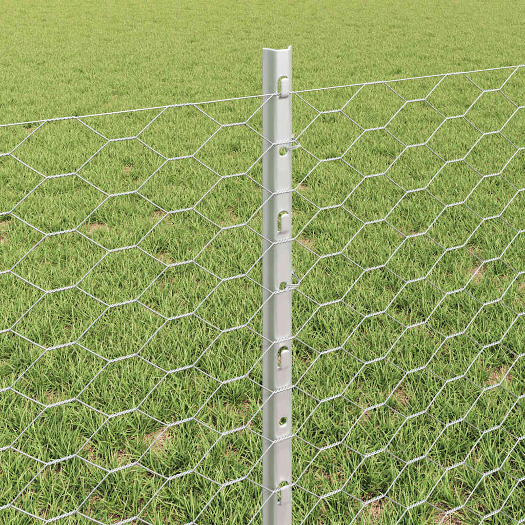 Welded Wire Fence 25 x 0.6 m (W x H) Hot-Dip Galvanised Steel