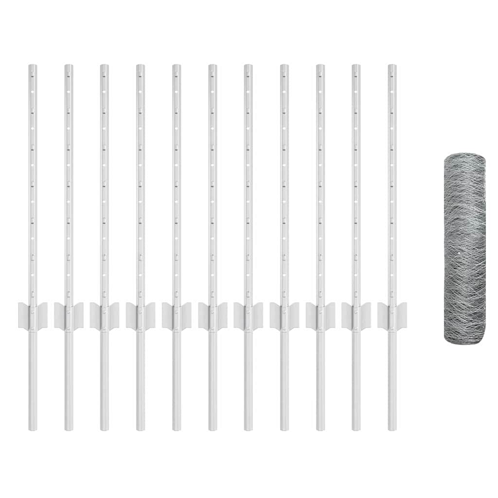 Welded Wire Fence 25 x 0.6 m (W x H) Hot-Dip Galvanised Steel