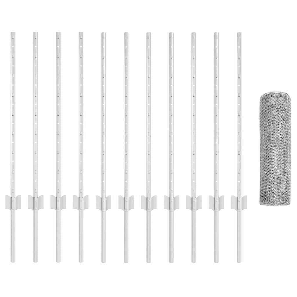 Welded Wire Fence 25 x 0.8 m (W x H) Hot-Dip Galvanised Steel