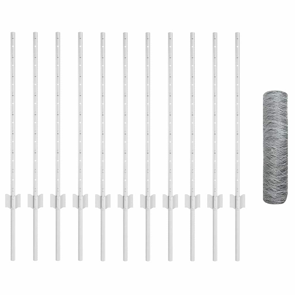 Welded Wire Fence 25 x 0.8 m (W x H) Hot-Dip Galvanised Steel
