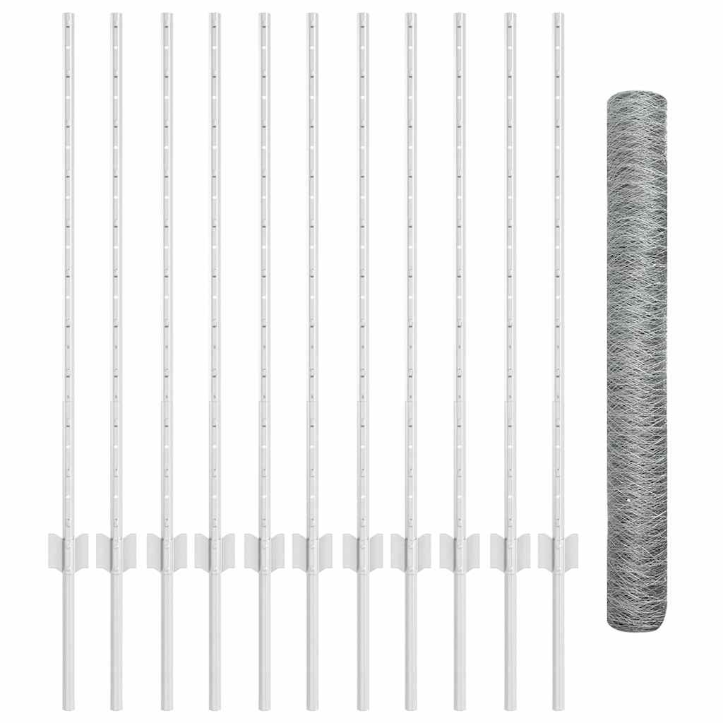 Welded Wire Fence 25 x 1 m (W x H) Hot-Dip Galvanised Steel