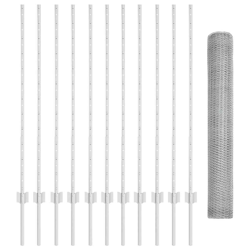 Welded Wire Fence 25 x 1.2 m (W x H) Hot-Dip Galvanised Steel
