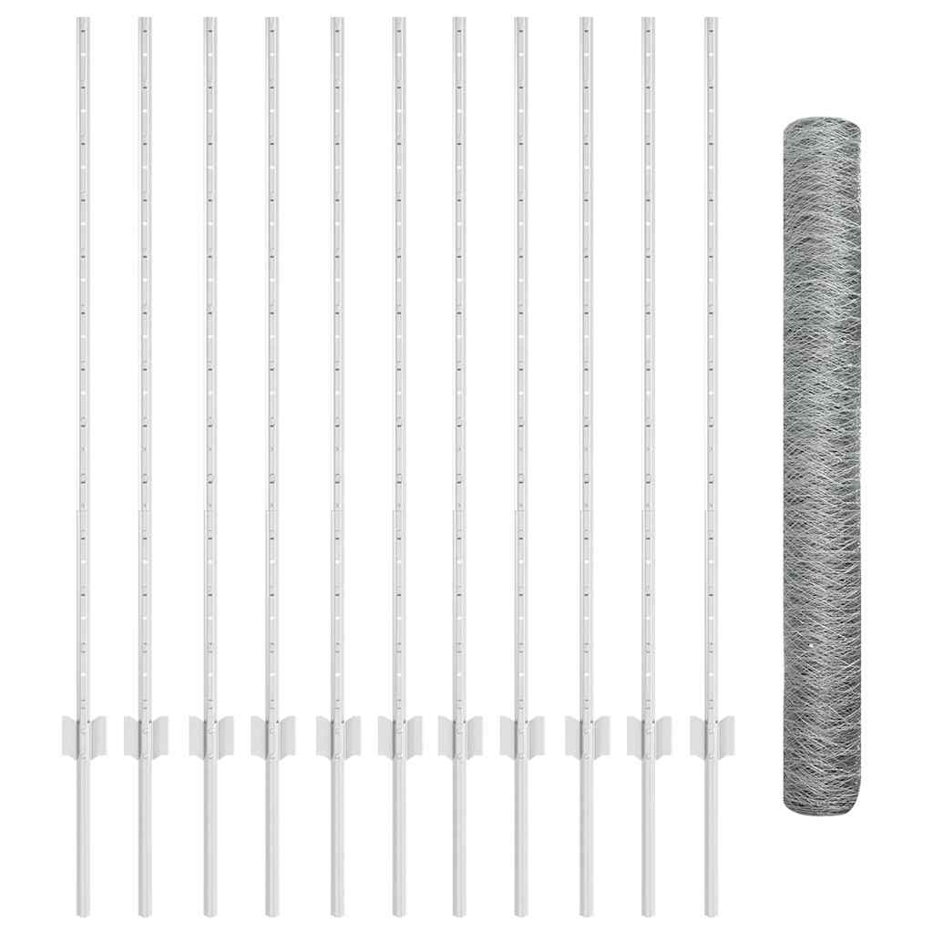 Welded Wire Fence 25 x 1.2 m (W x H) Hot-Dip Galvanised Steel